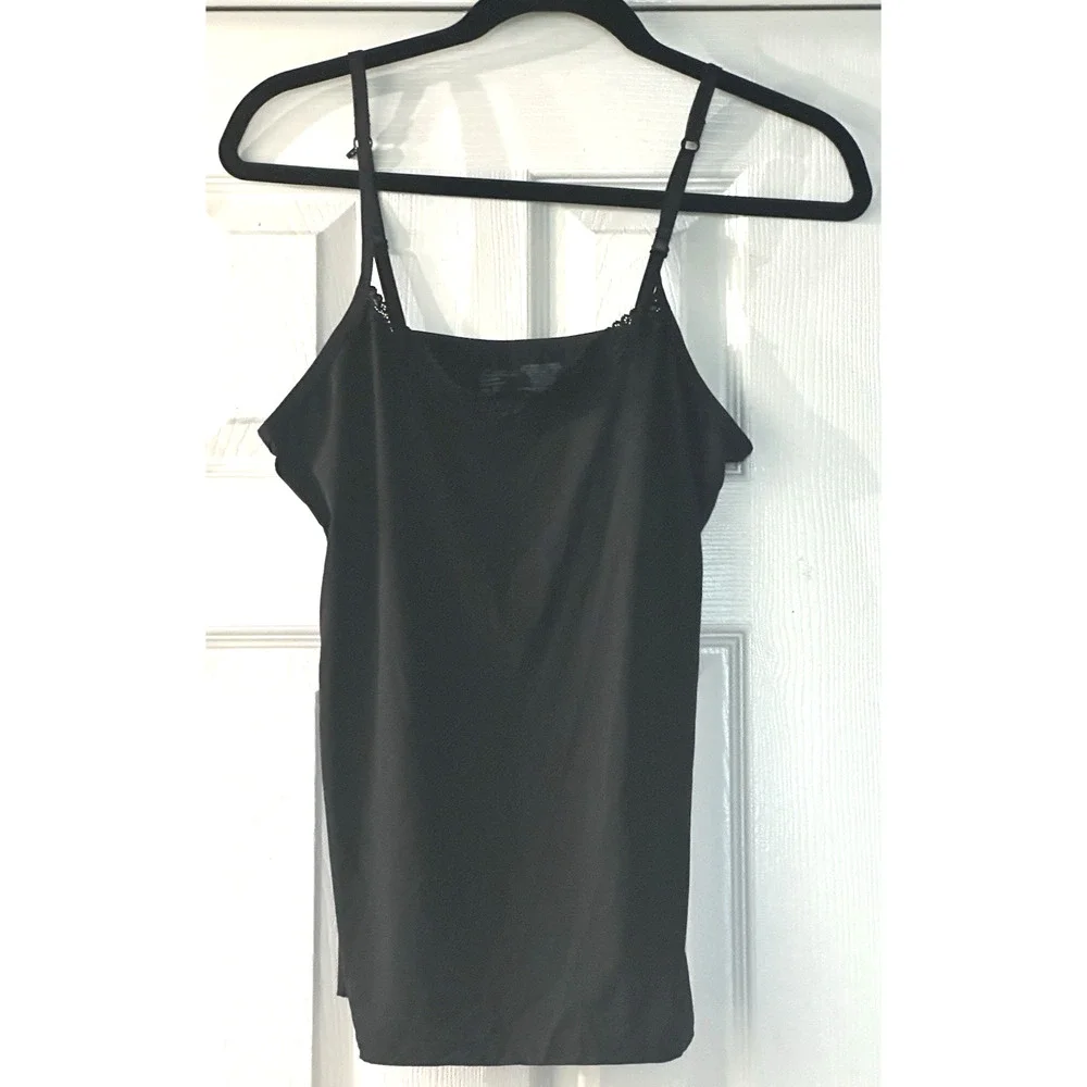 Women’s Secret‎ Treasure Sleepwear Black Stretchy Cami Top Size XL